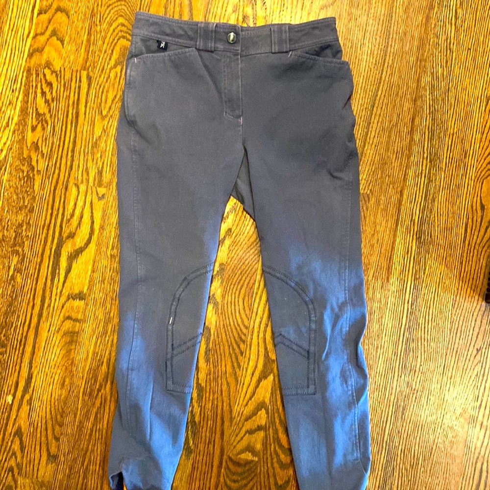 PK International Breeches … schooling breeches in grey blue 22/72